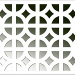 Панель декоративная перфорированная Сусанна белый