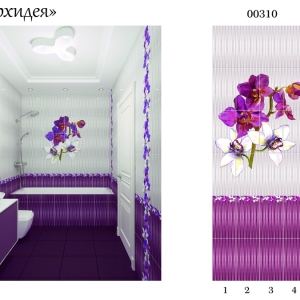 Панель ПВХ фотопечать PANDA Дикая орхидея