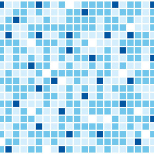 Панель ПВХ листовая Мозаика Синяя